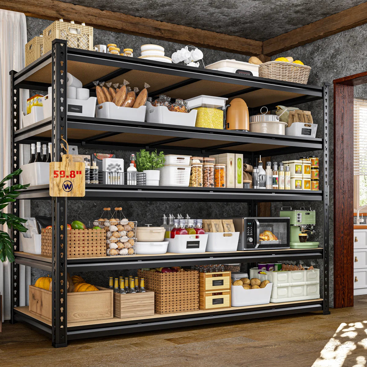 59.8" Extra Wide Heavy Duty Storage Shelve