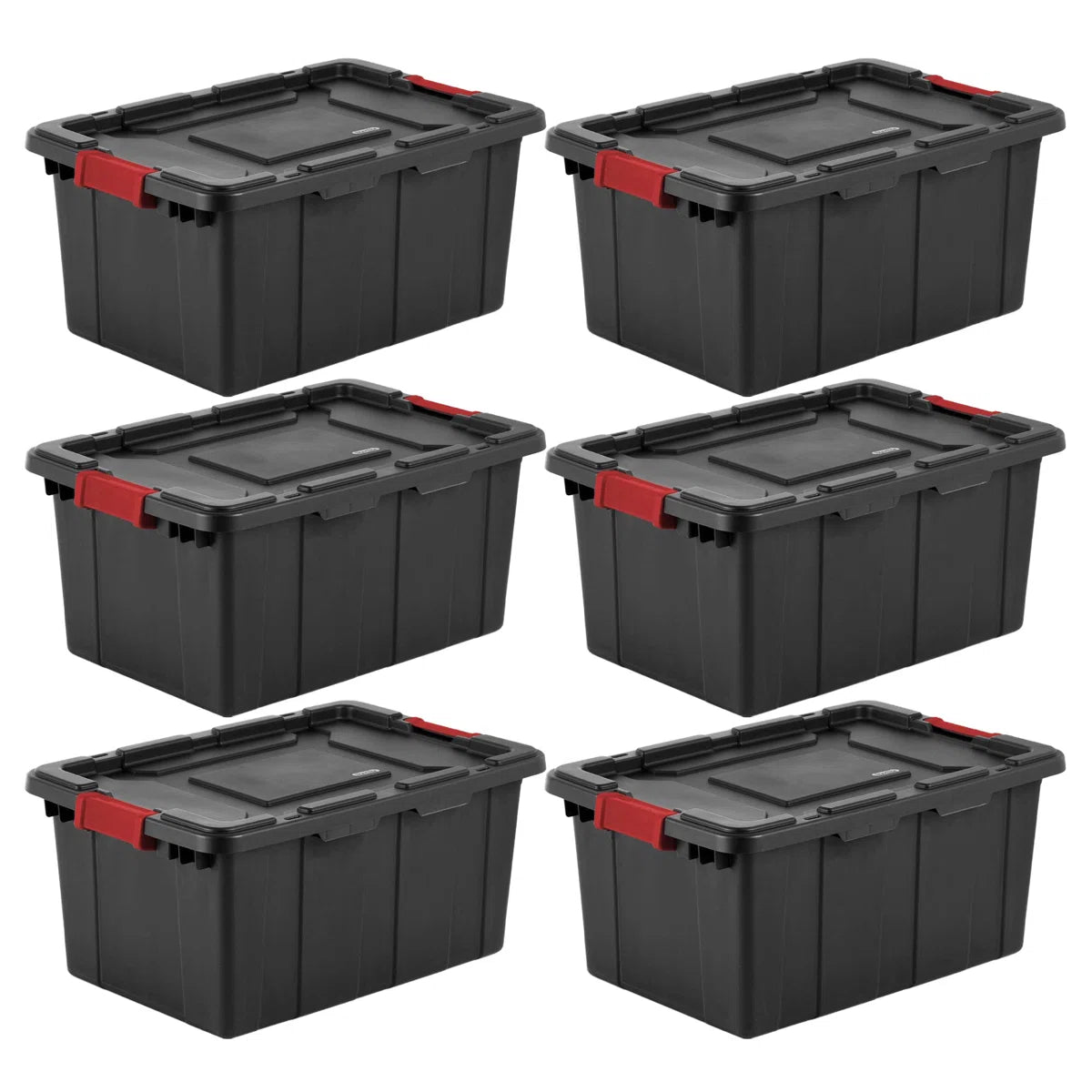 Durable Rugged Industrial Tote 6 Pack